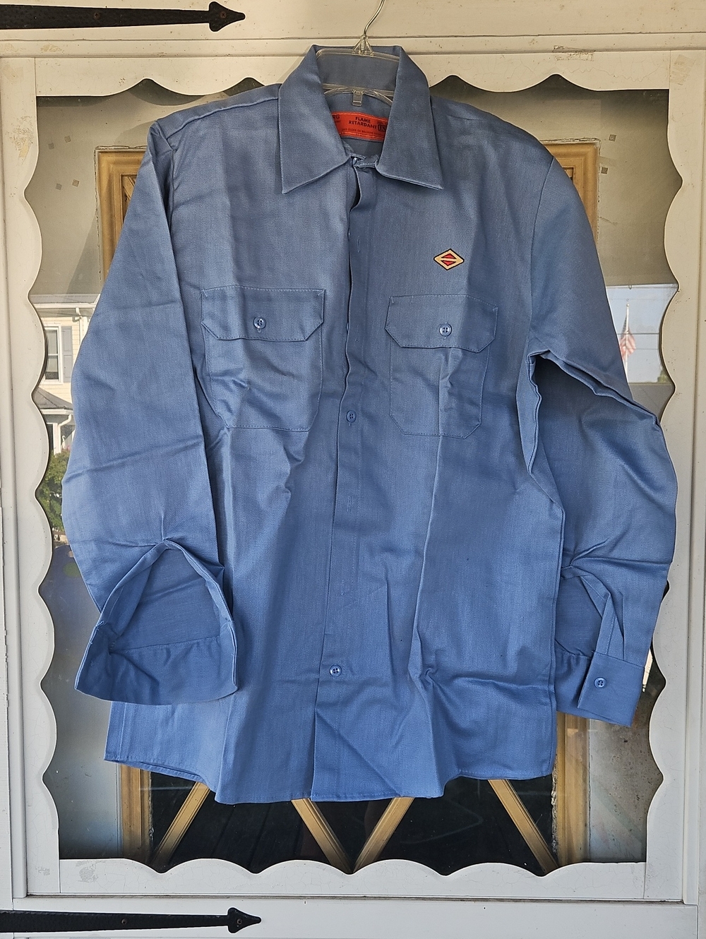 Men's Lightweight Work Shirt Jacket - Blue